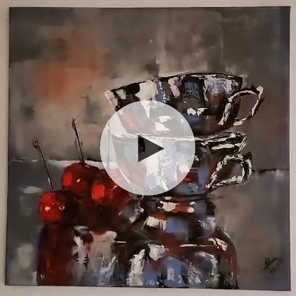 ArteDiAlina.com painting: Nearby, under, above